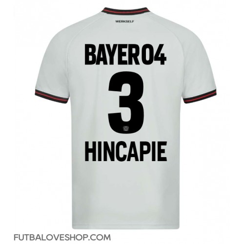 Dres Bayer Leverkusen Piero Hincapie #3 Preč 2023-24 Krátky Rukáv